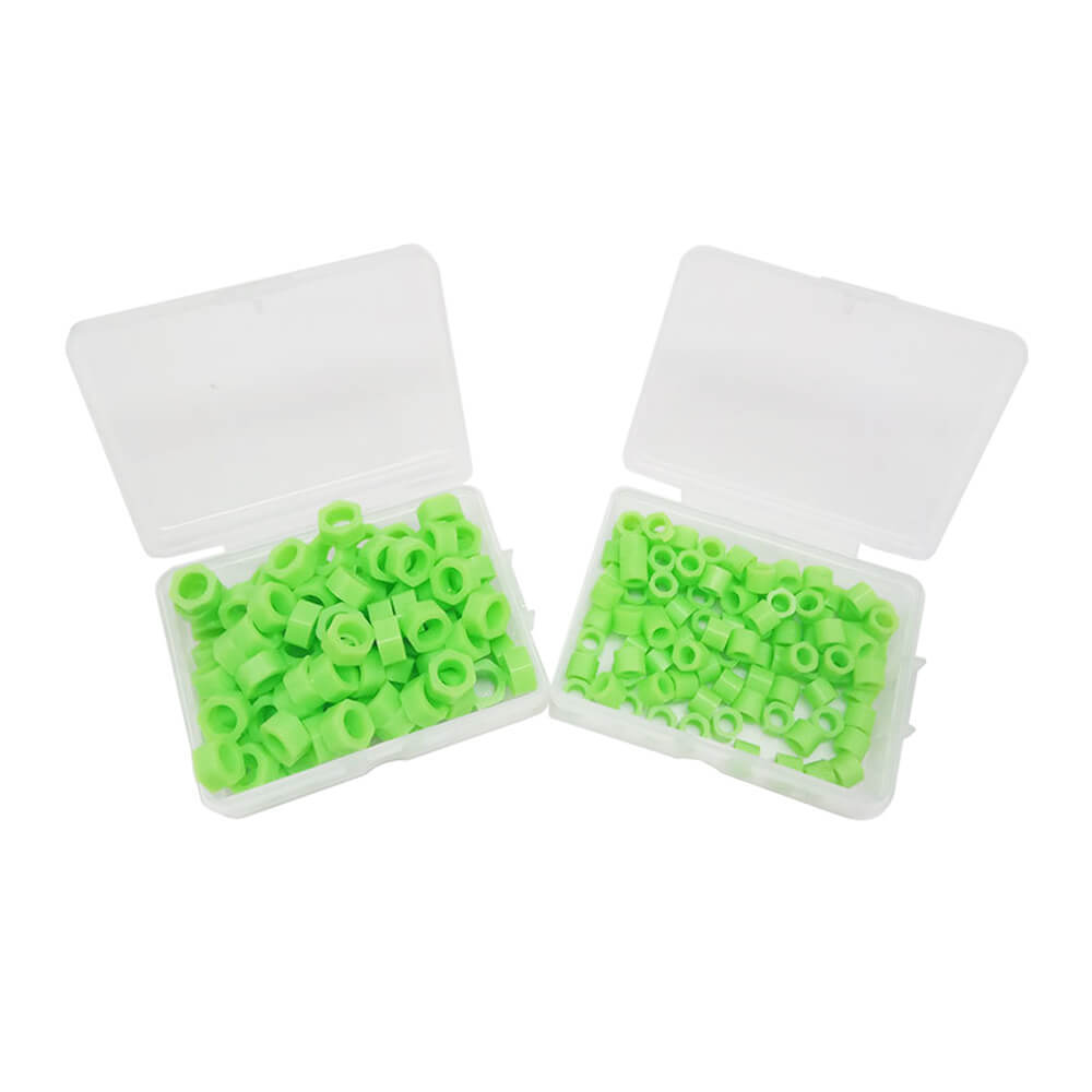 1 Box 100pcs Dental Instrument Code Ring Plain Color Big Size Purple