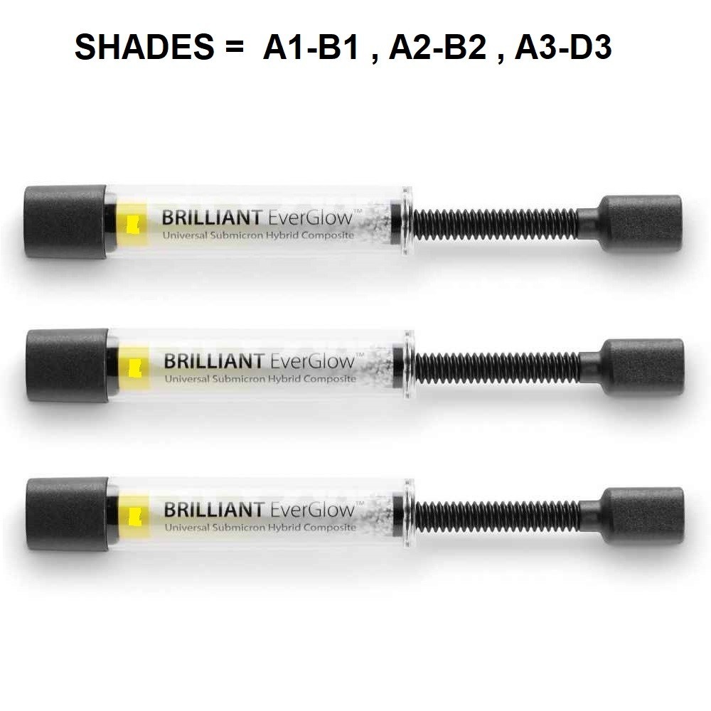 Coltene Dental BRILLIANT EVERGLOW Universal Submicron Composite & Bonding SHADES