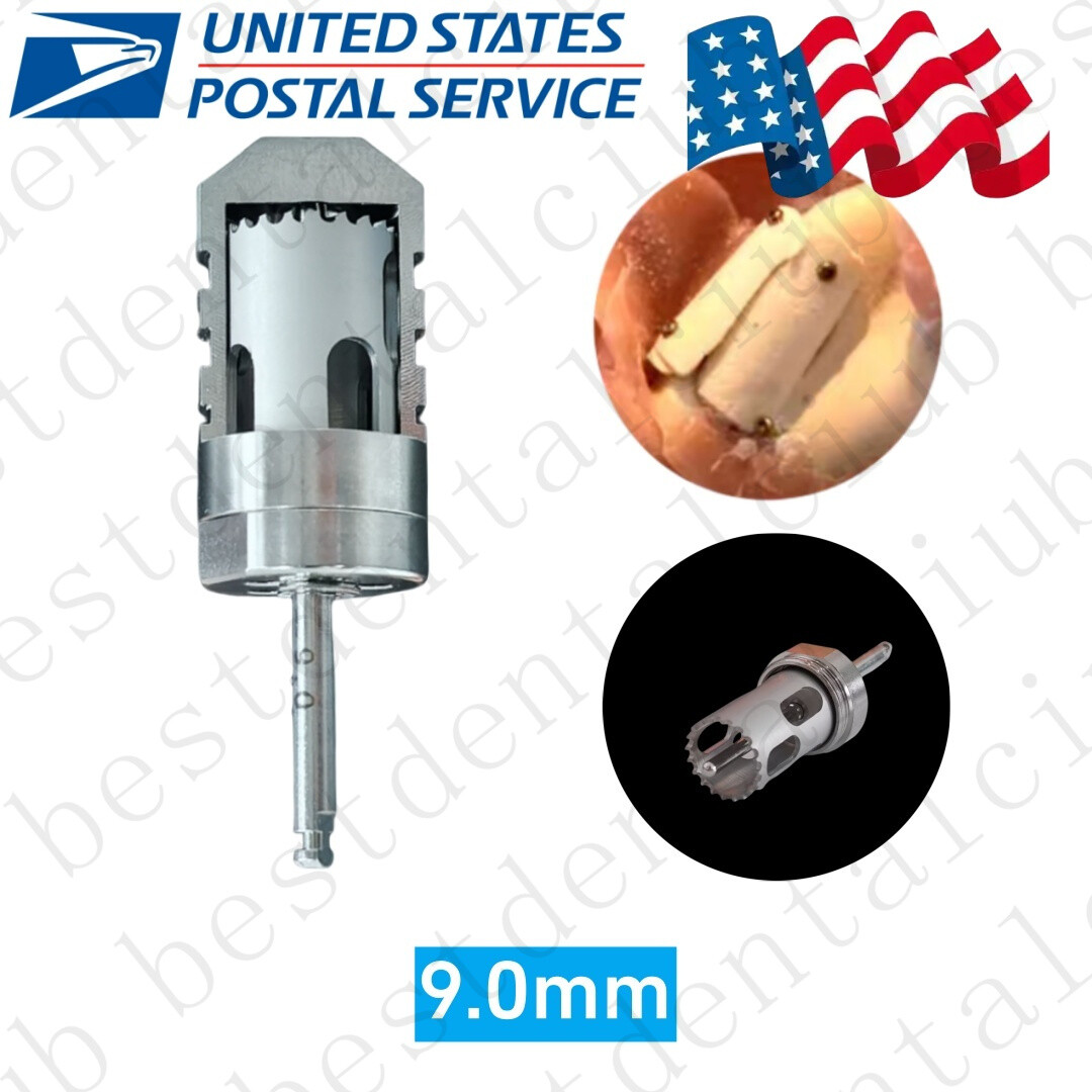 Dental Harvest Drill Half Moon Shaped Bone Augmentation Take Sheet-Like Bone 9.0
