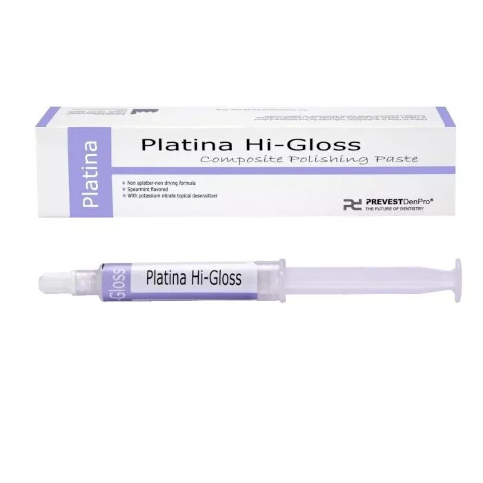 3 x Dental Platina Hi-Gloss A Composite Polishing Paste 4g Syringe