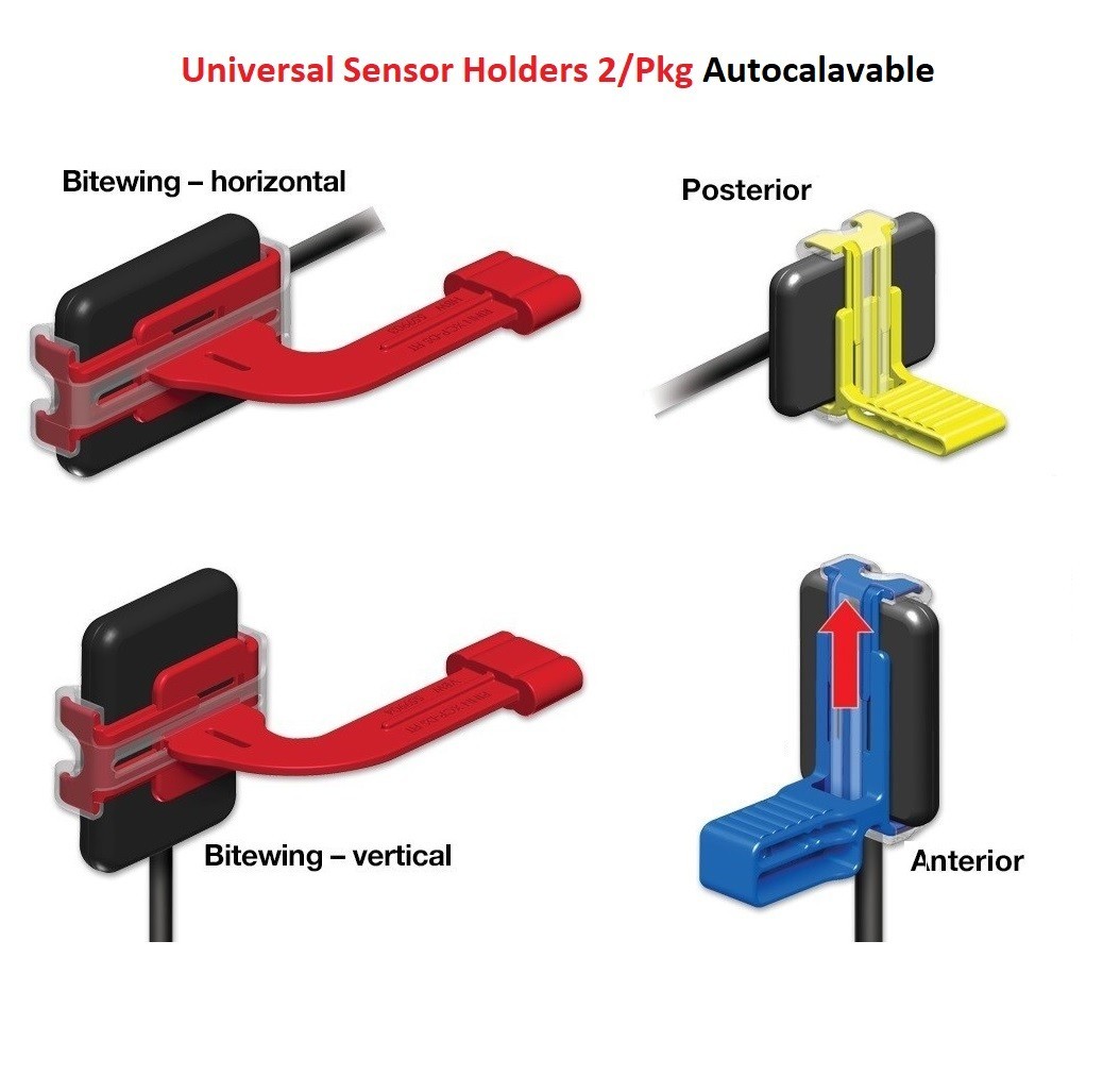 Upgraded Universal Digital Sensor Holder Autoclavable Dental Bite Block 2pk
