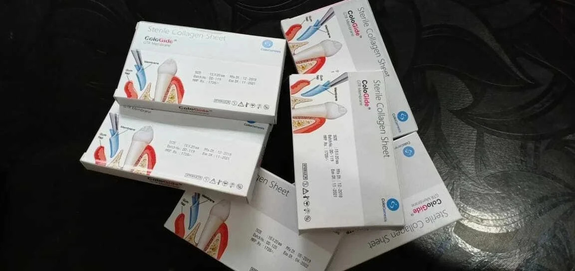 Dental ColoGide GTR Membrane 15x20mm Guided Tissue Regenerative – Cologenesis
