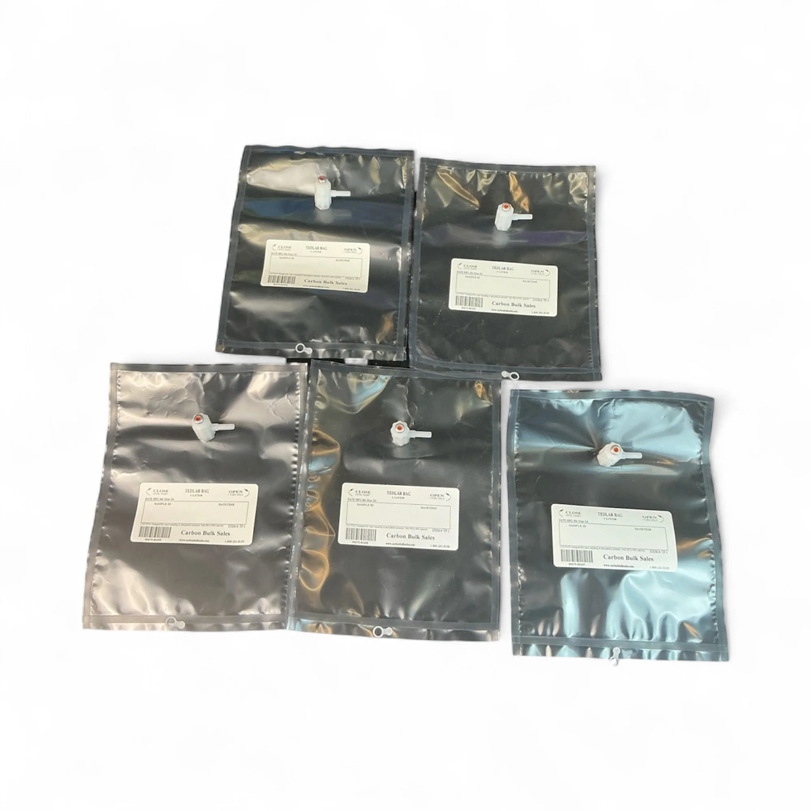 Carbon Bulk Sales 1 Liter Tedlar Sample Bags TF-1 (Best Offer!)