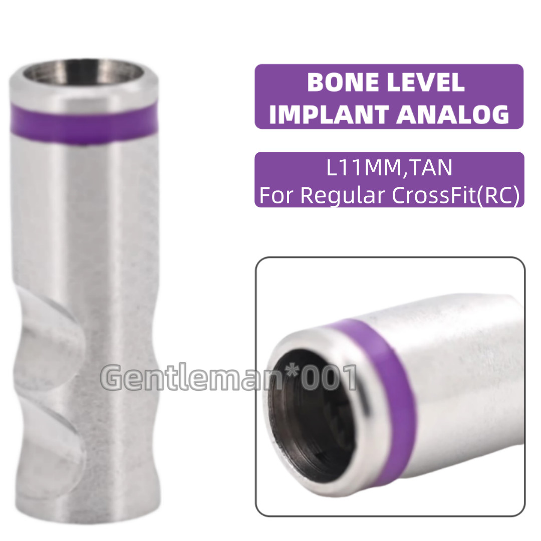 Dental Analog Replica Platform Bone Tissue Level Fits Straumann ITI RC Purple
