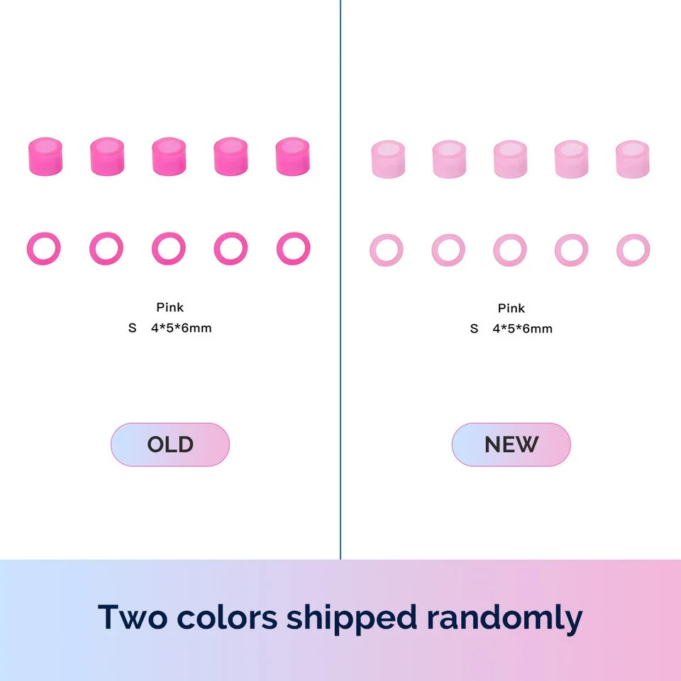 Dental Silicone Color Code Rings Circle Bands Instrument Large/Small 100Pcs/Box