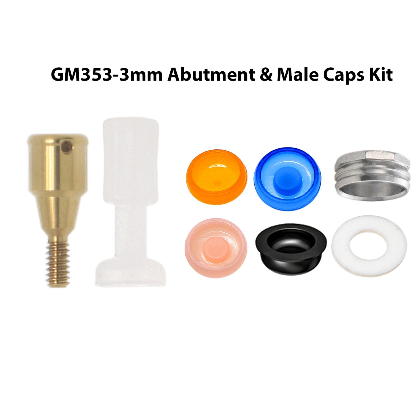 Overdenture Locator Abutment Removable Male Cap for NEODENT GRAND MORSE 1-6mm GH