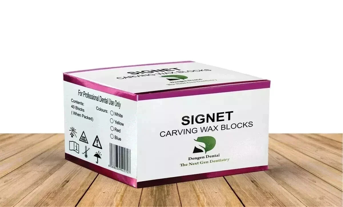 Dengen Dental Signet Carving Wax 40 Blocks Carving Tooth Anatomy Bubble free Wax