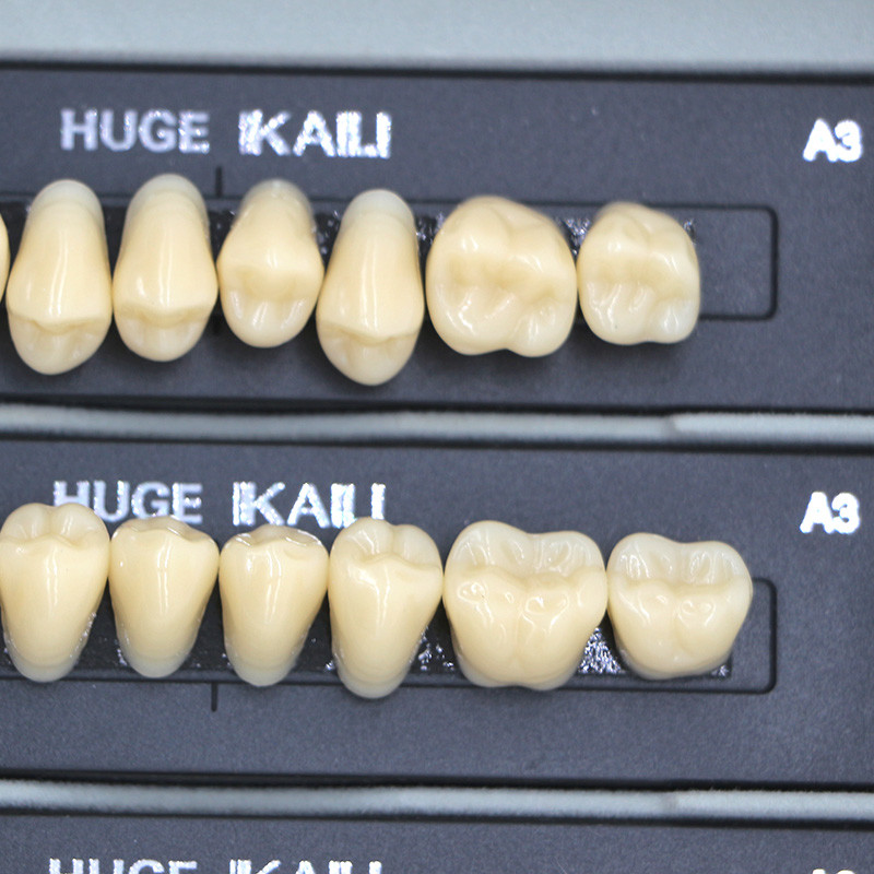 112Pcs/Pack HUGE KAILI A3 Dental Synthetic Polymer Resin Teeth T8 L8 34 A3