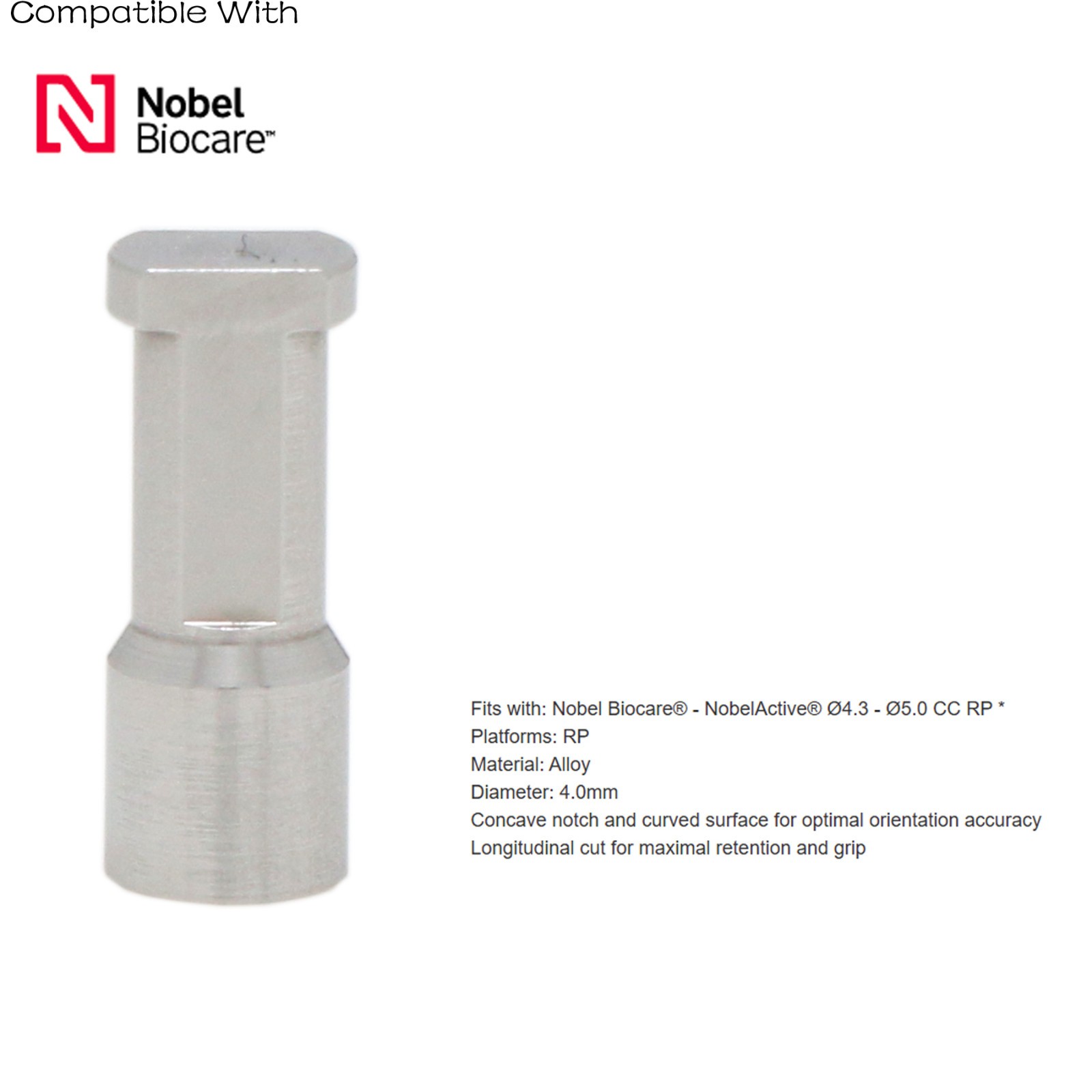 US Implant replicas Lab Analog For Nobel Biocare Nobel Active NP/RP