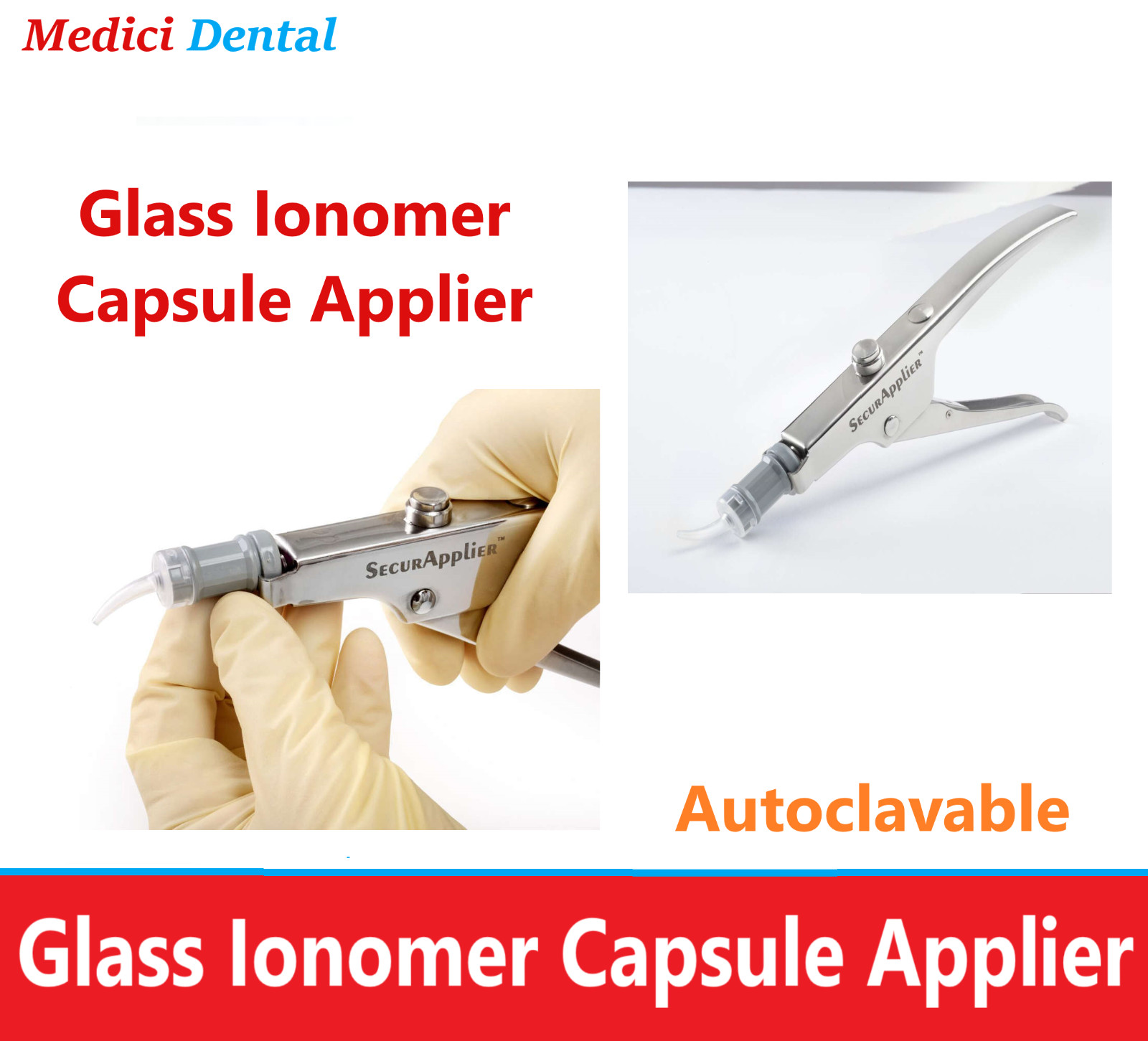 Dental SecurApplier – Glass Ionomer Capsule Applier – Made in Israel, Autoclave