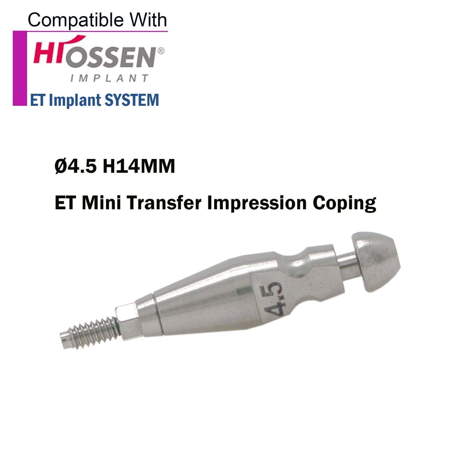 US Dental Hiossen Osstem M/R Transfer lmpression Coping Open/Closed Tray Analog