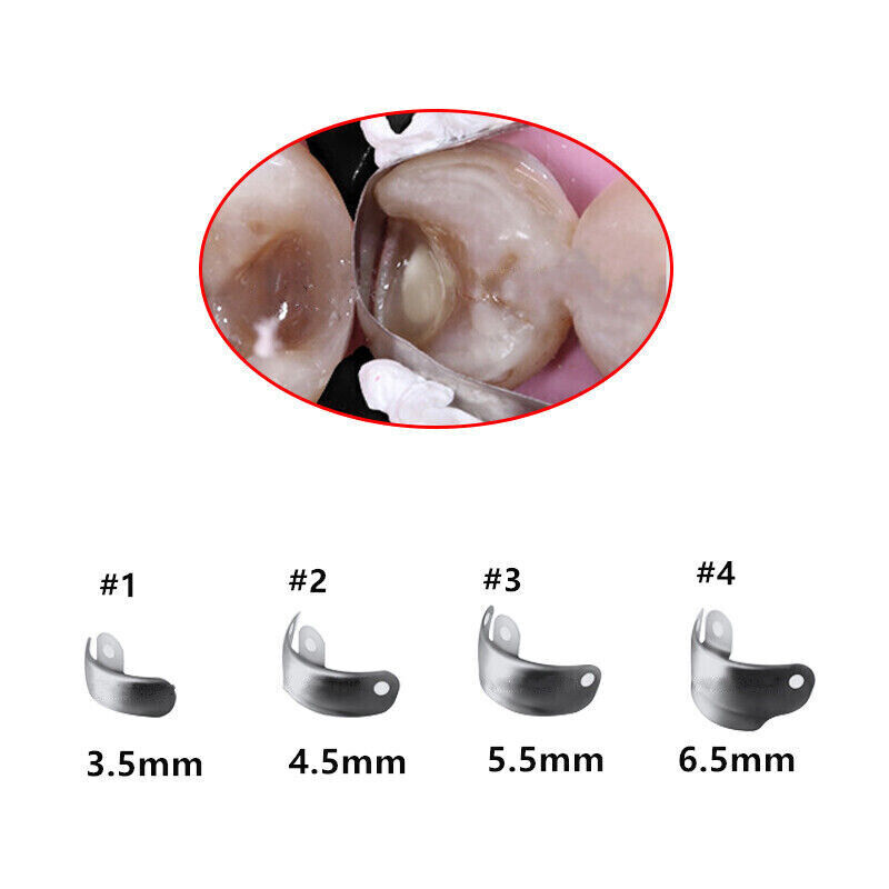 Dental Matrix Bands Palodent V3 Style Sectional Contoured Matrices 50PCS