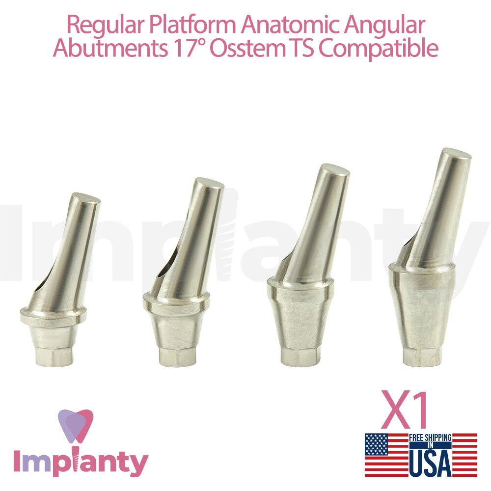 Angled Anatomic Abutmnt 17° Oss tem®TS Compatible Regular Platform Dental