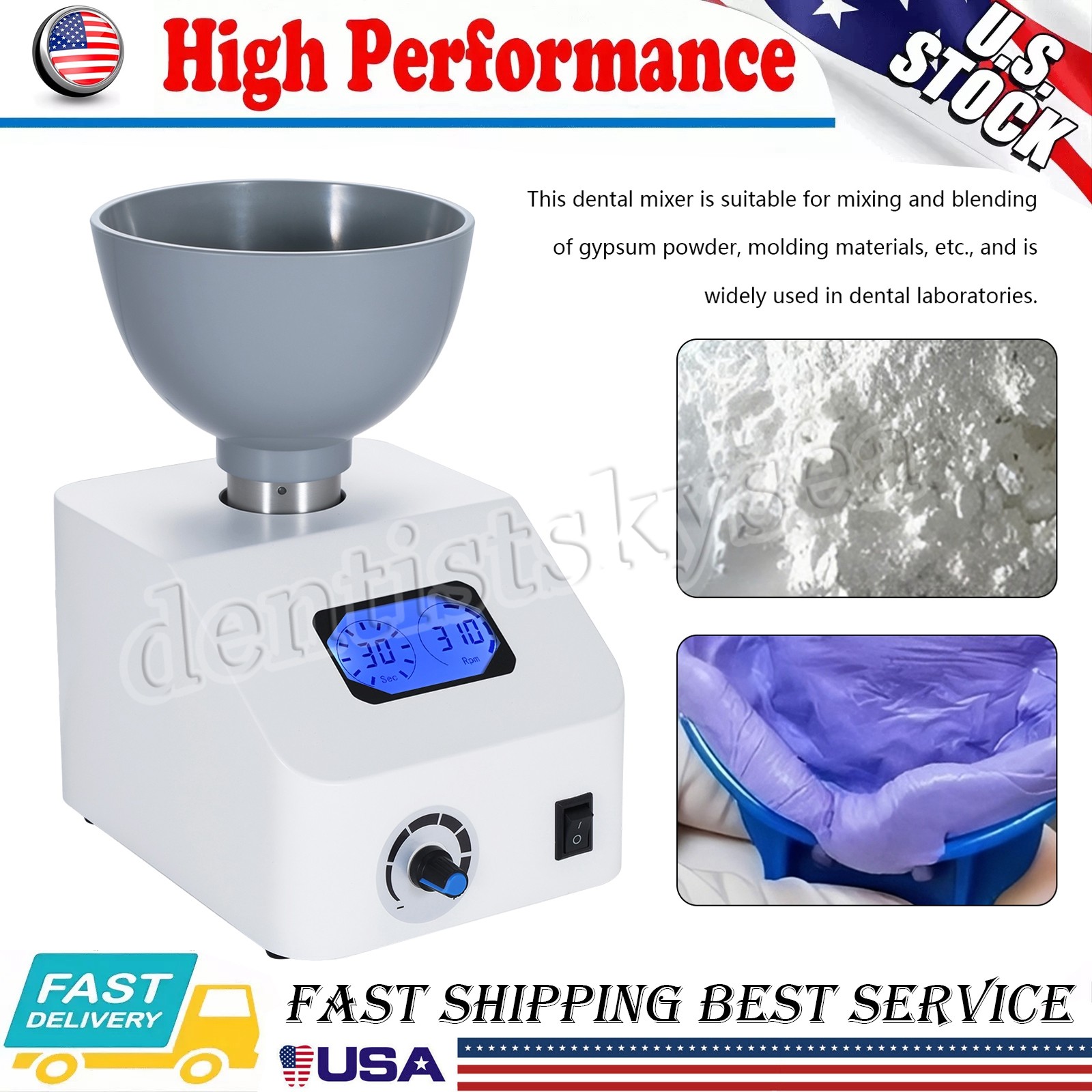 Dental Lab Alginate /Die Semi-automatic Alginate Mixer Stone Mixer