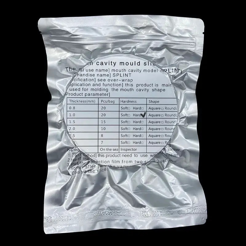 Dental Lab Vacuum Forming Splint Sheet Thermoforming Material Round Hard 1.0mm