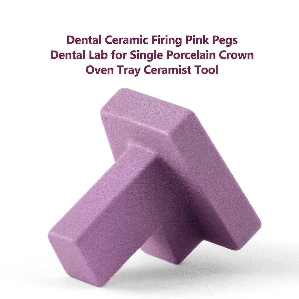 AZDENT Dental Lab Ceramic Firing Pink Pegs for Porcelain Single Crowns Oven Tray