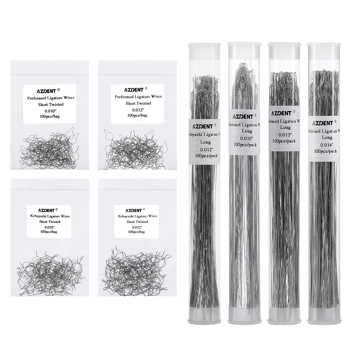 Dental Orthodontic Wire Preformed/Kobayashi Ligature Ties Stainless Steel AZDENT