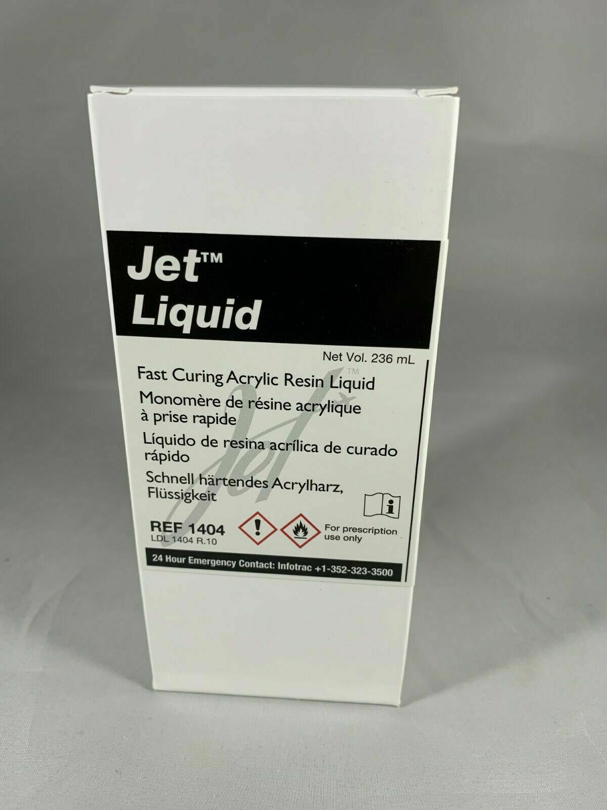 Lang Jet Denture Repair Acrylic Resin Liquid 236ml (8 oz) –