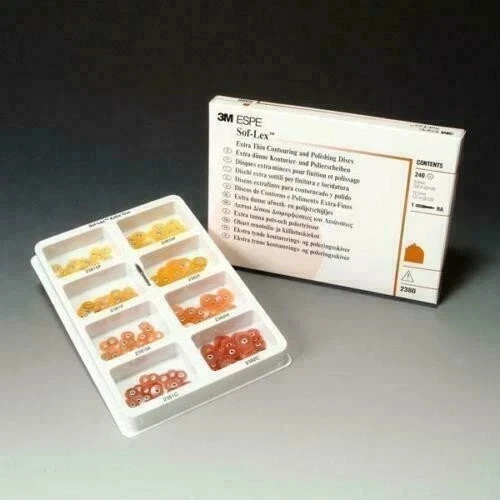 Dental Sof-Lex soflex Contouring Polishing 240 Discs Kit 2380 Free shipping