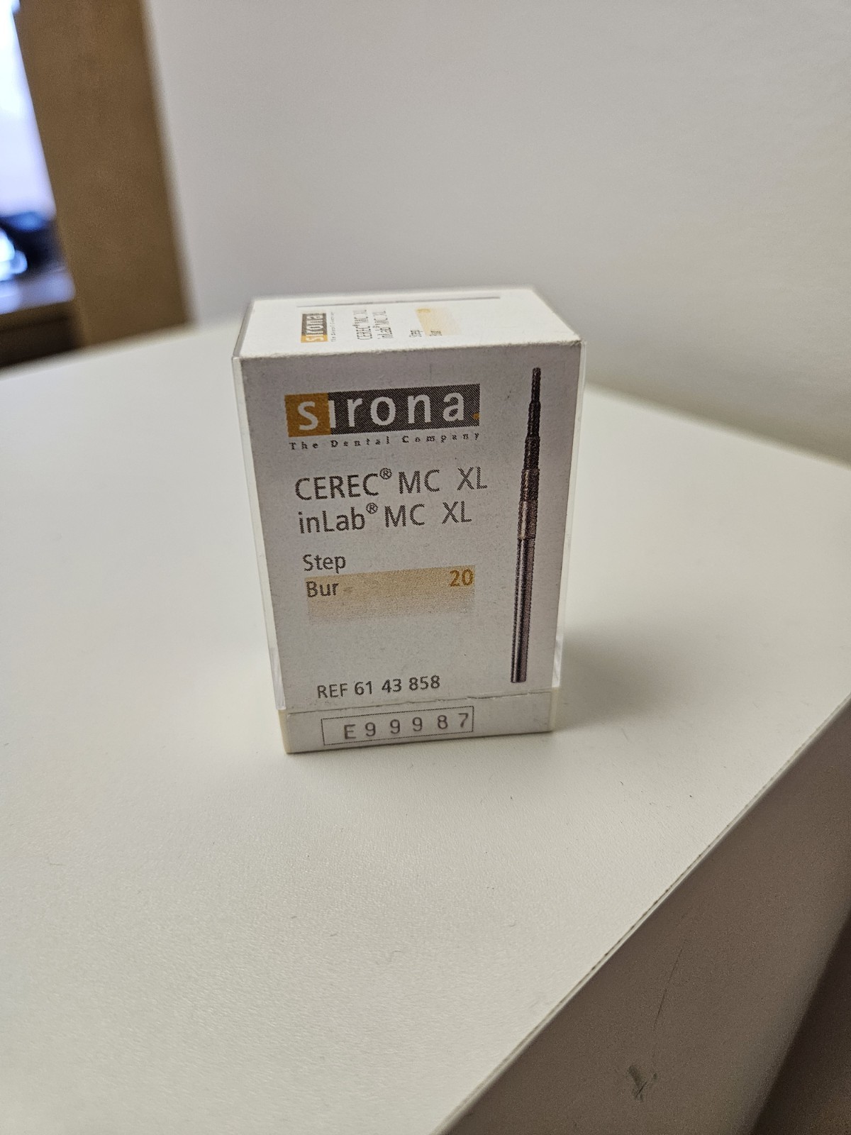 CEREC MC XL inLab Cylinder Pointed Bur 12S – 6 burs Total| REF 62 40 159