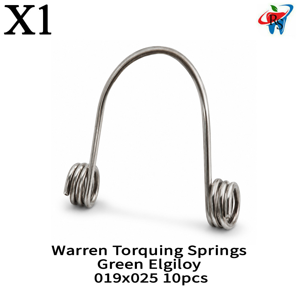 1x Dental Reliance Warren Torquing Springs Green Elgiloy 019×025 10pcs