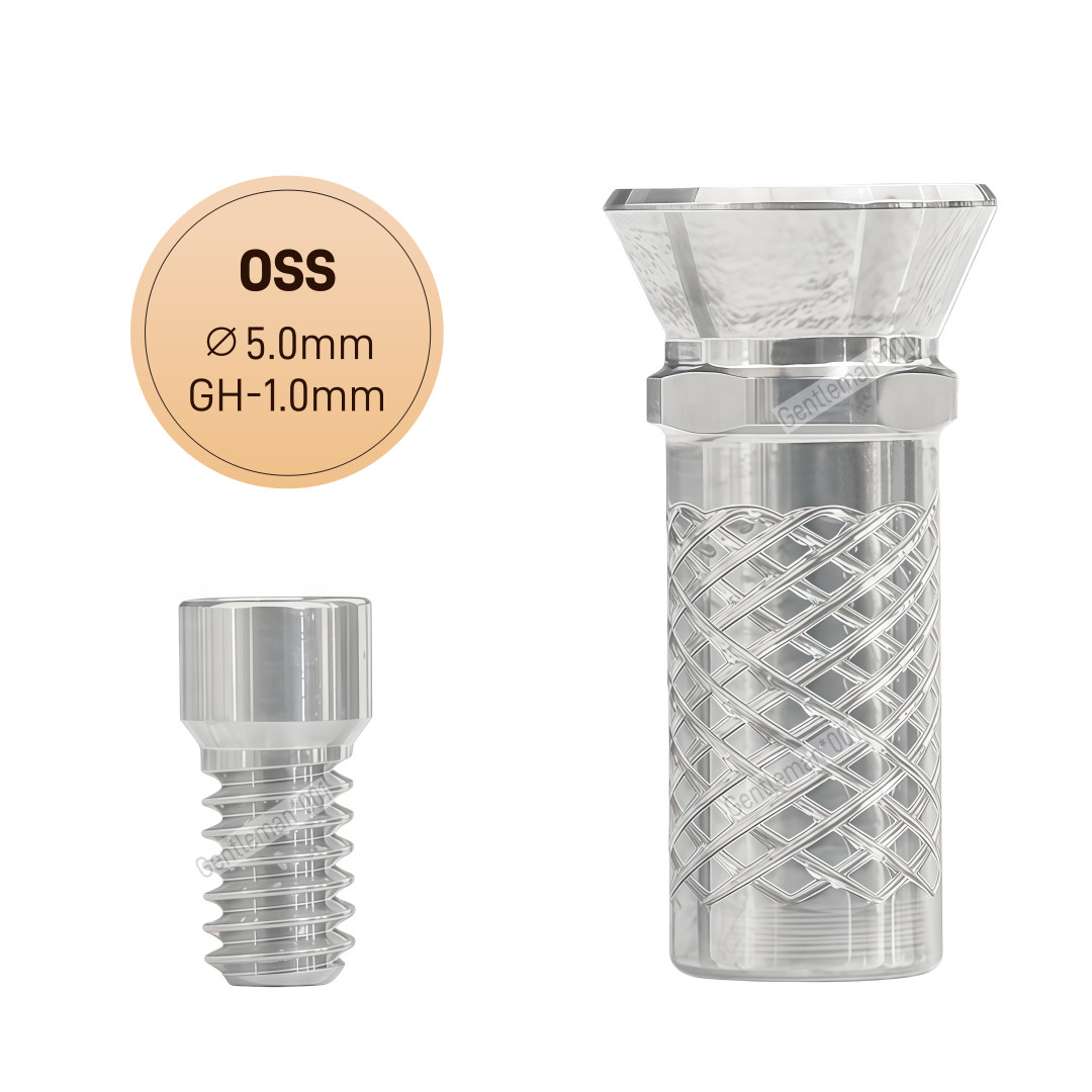 Titanium Temporary Cylinder Ti MU Sleeve Multi Unit ∅5.0mm Abutment Fit OSS