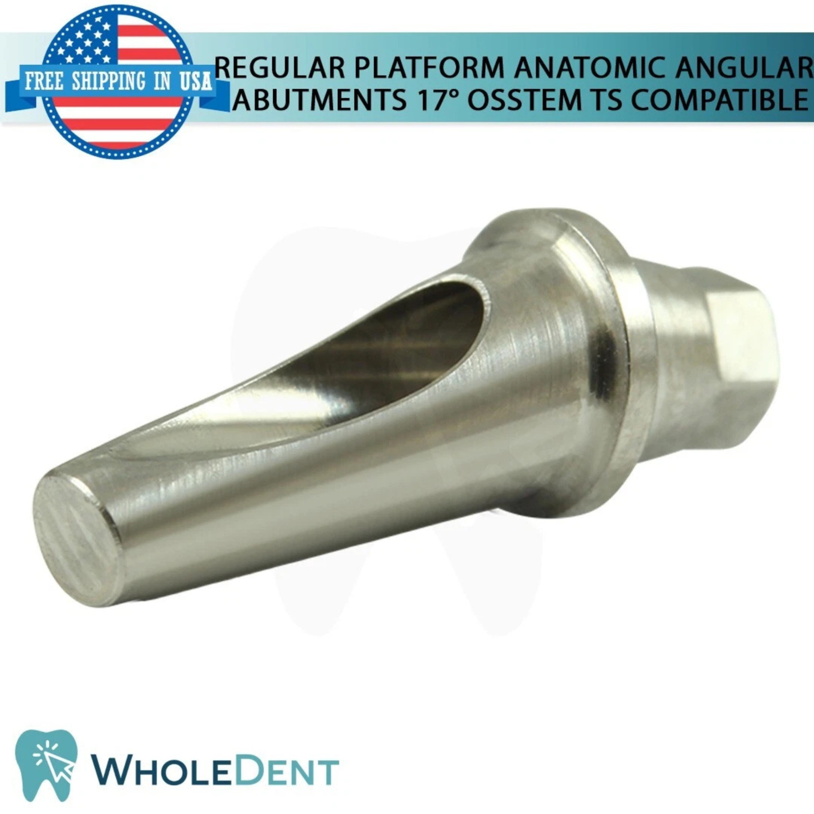 1x Dental Titanium Angled Anatomic 17° Prosthetic 0sstem® TS Regular Compatible