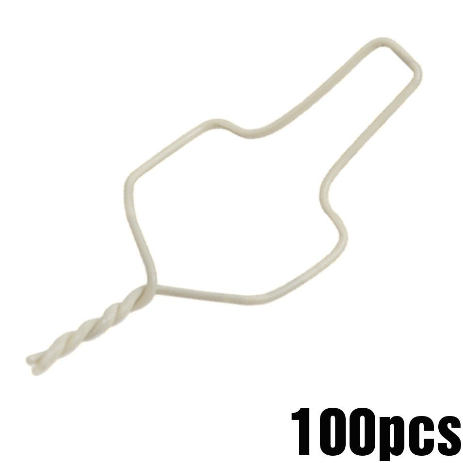 Dental S/S Preformed Aesthetic White Coated PreCut Ligature Wire Short Tie 100pc