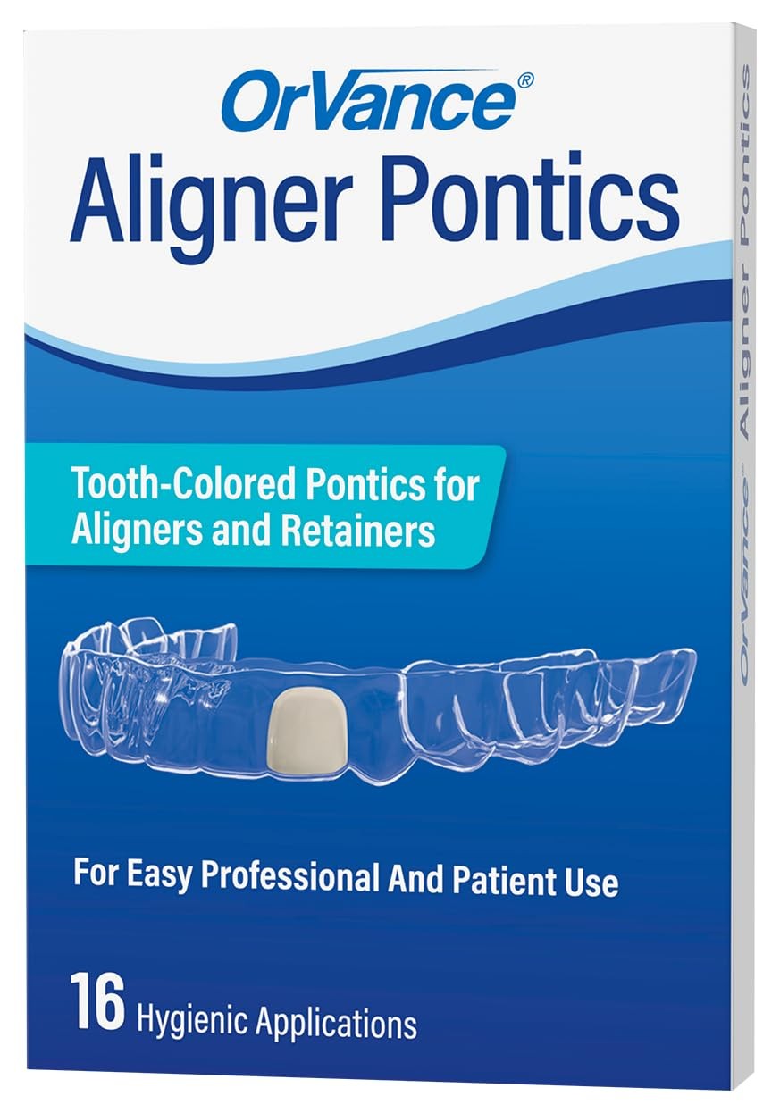 OrVance Aligner Pontics – Original 16 Count (Pack of 1), Medium Shade