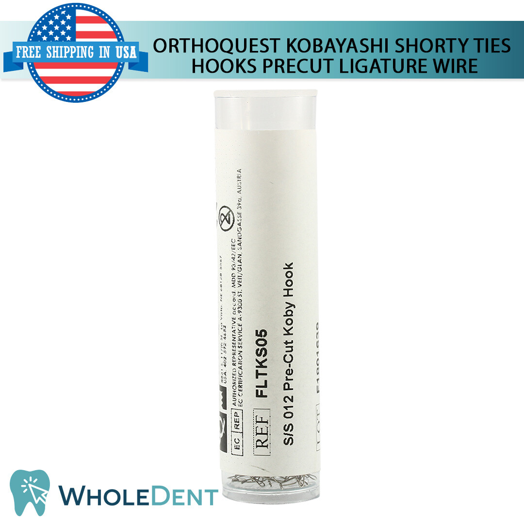 Orthodontic Dental Kobayashi PreCut Preformed Ligature Wire Hook OrthoQuest