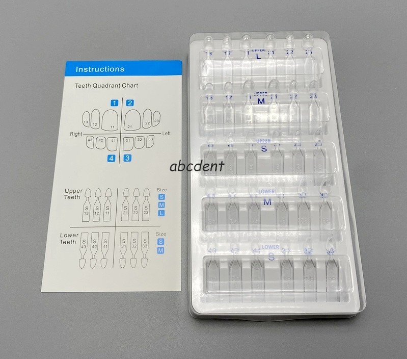 Dental Veneer Mould Kit Composite Resin Mold Light Cure Front Teeth Autoclave