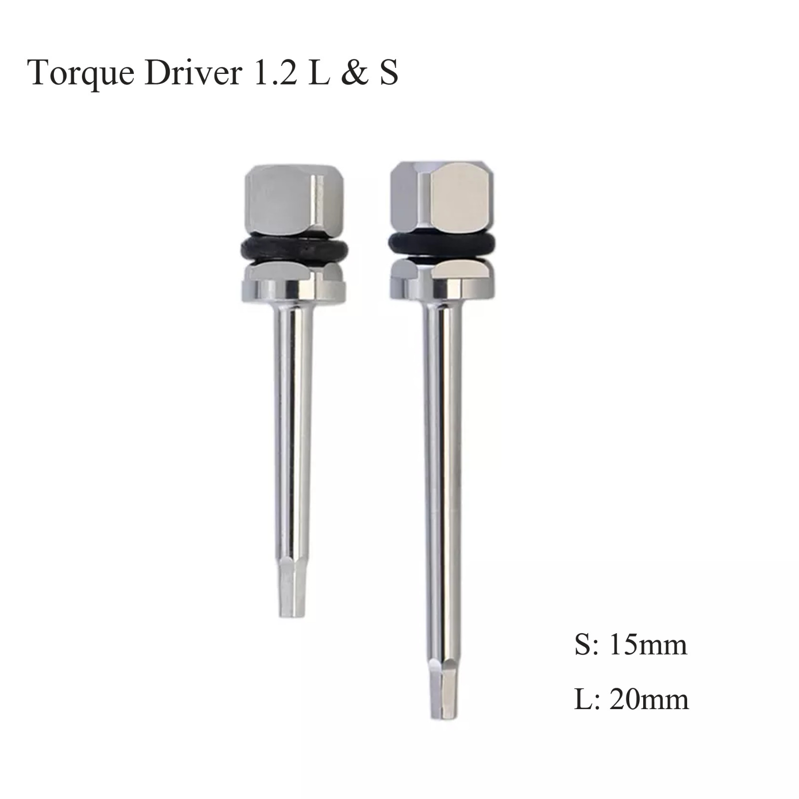 Hiossen Osstem Implant Torque Driver Hex 1.2mm Square Screwdriver 15mm 20mm