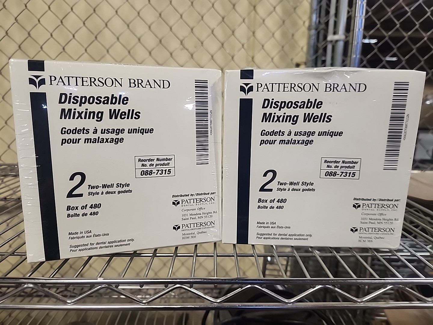 Patterson Dental Dentist Disposable Mixing Wells 2 Hole Markings 2-wells 960 pcs