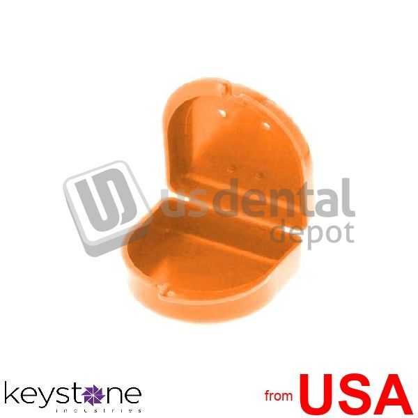 KEYSTONE Bo-Box ORANGE Orthodontic Retainer Cases, bag of 10 boxes – #092 446191