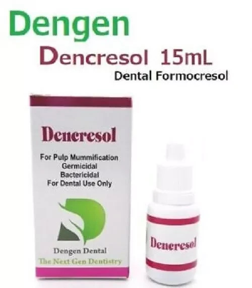 Denntal DENCRESOL a Best Formacresol for Pulp Tissue Mummification 15ml Pack