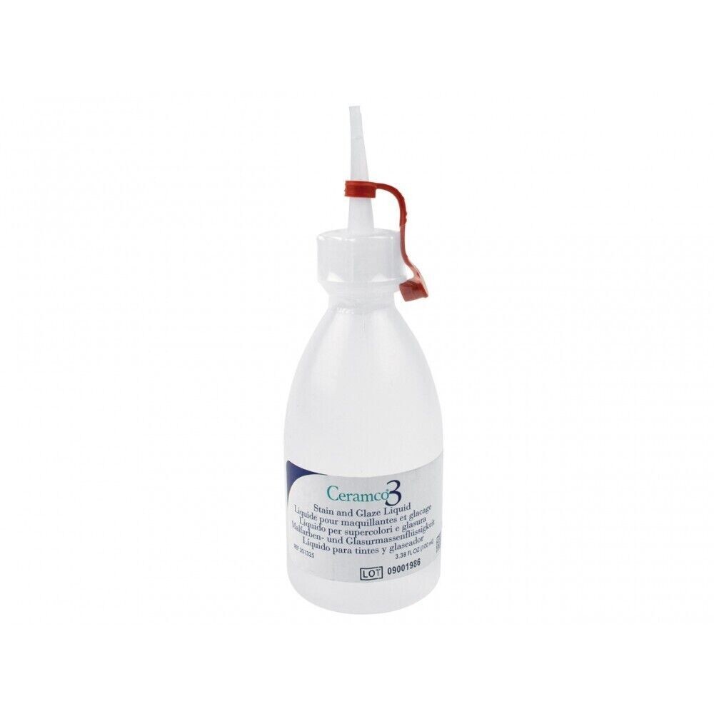Dentsply Ceramco 3 Stain and Glaze Liquid 100ml Bottle (Free Ship)