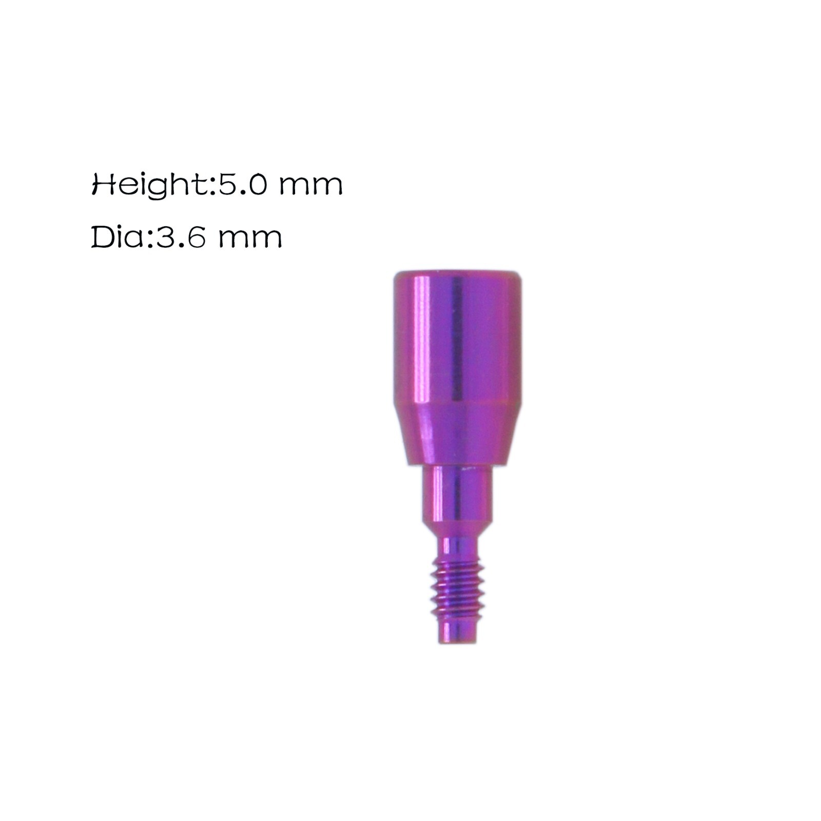 Nobel Healing Cap Abutment Dental NP Fits Nobel Active Φ3.6/5.0mm AH 3/5/7mm