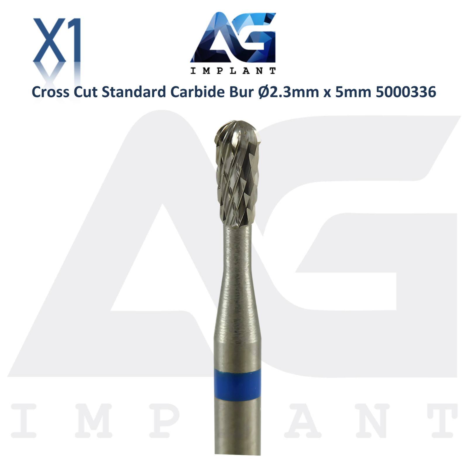 Dental Cross Cut Bud 5000336 Standard Carbide Bur Ø2.3mm x 5mm Lab Supplies
