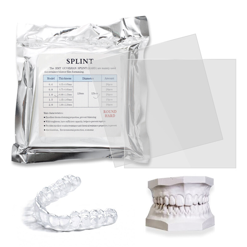 Dental Splint Sheet Hard Orthodontic Retainer Sheets Thermoforming Material 1.0