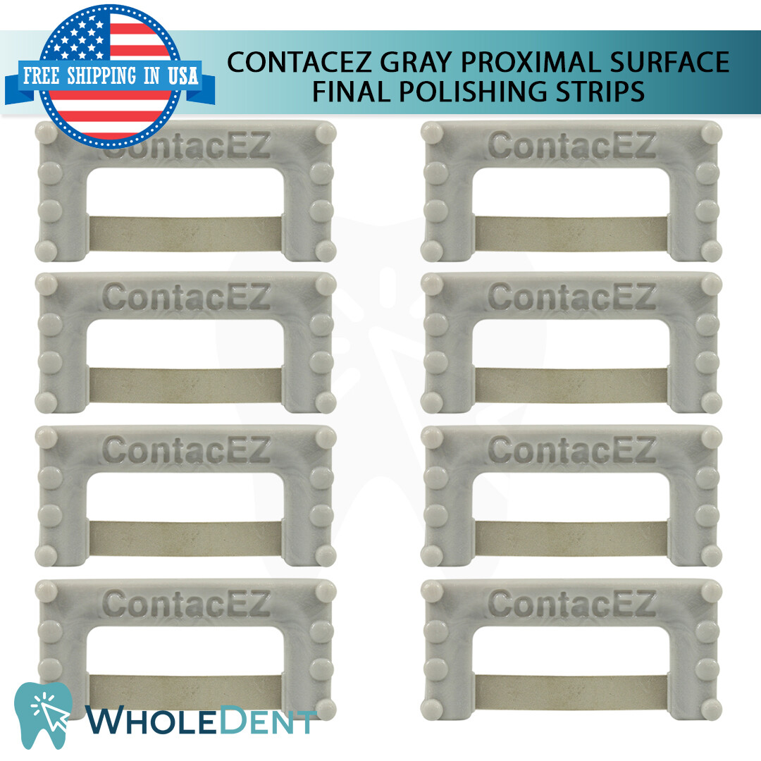 ContacEZ Gray Proximal Surface Polisher 8 Strips Restorative Final Polishing