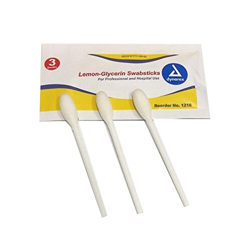 Lemon-Glycerin Swabsticks 25 packets/Box 1216 Exp:01/2026 (1 Box)