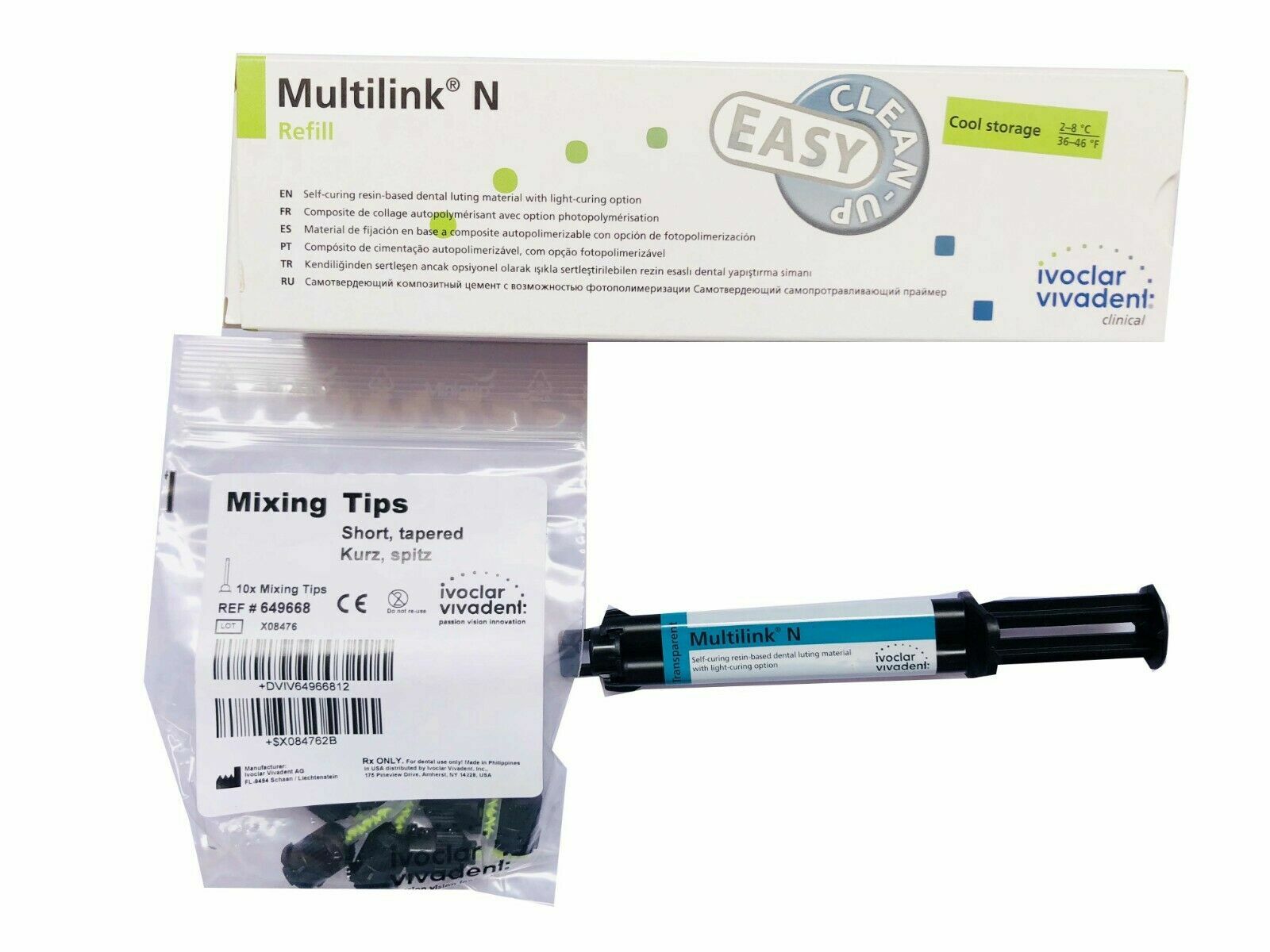Ivoclar Vivadent Multilink N Refill Pack 6g For Cementation Metal Ceramic Fast