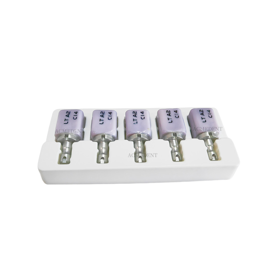 5 Pieces LT A2 Dental Glass Ceramic Blocks CAD CAM C14 Lithium Disilicate CEREC