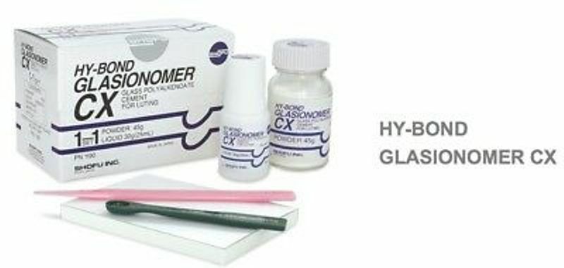 PACK OF 3 SHOFU HY-BOND CX LUTTING GLASSIONOMER CEMENT – POW 45GM & LIQ 25GM FS