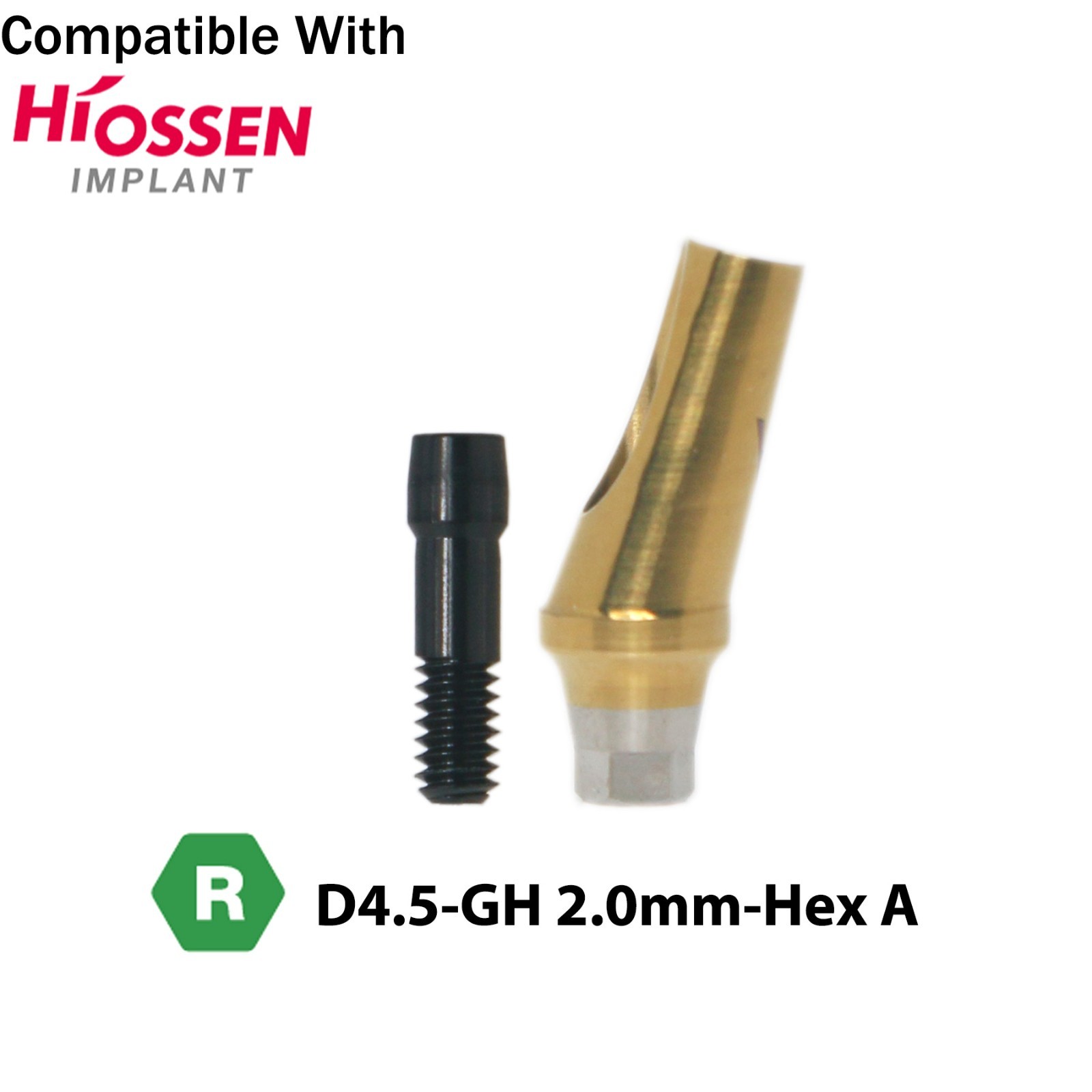Dental 17° Angled Abutment Anatomic Fits Hiossen Osstem TS Hex Regular Platform