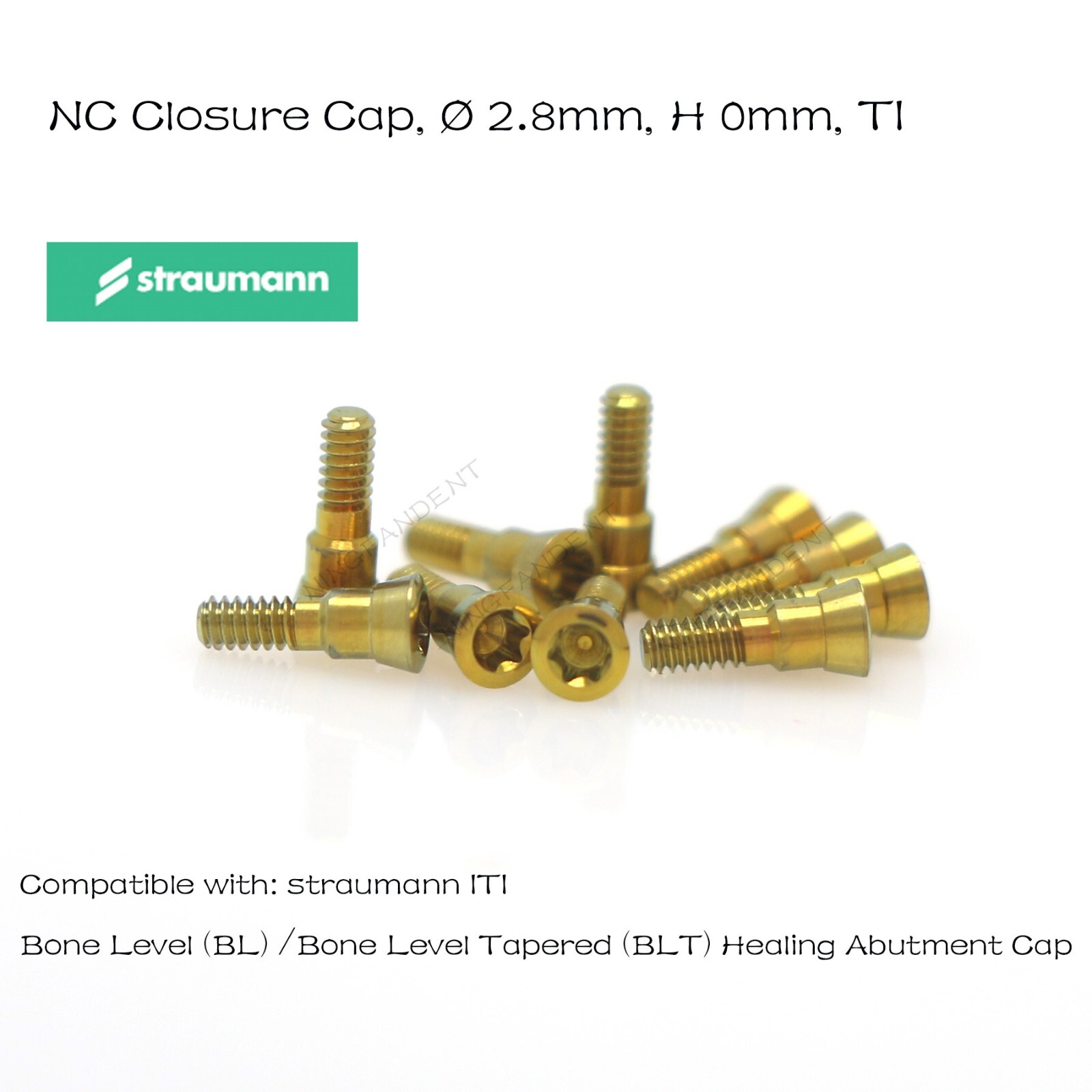 Healing Cap Abutment NC ITI Straumann BL/BLT Fits 2.0/3.5/5.0/7.0/8.0mm H Ø3.6 D