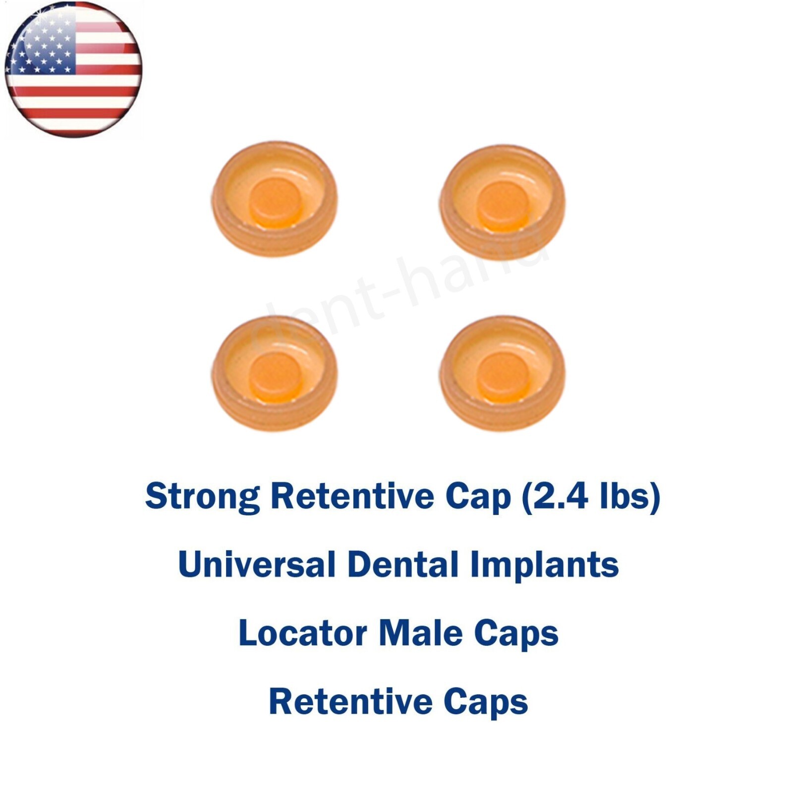 US Universal Dental Overdenture Implant Retention Caps 2.4 lbs Locator Core Tool