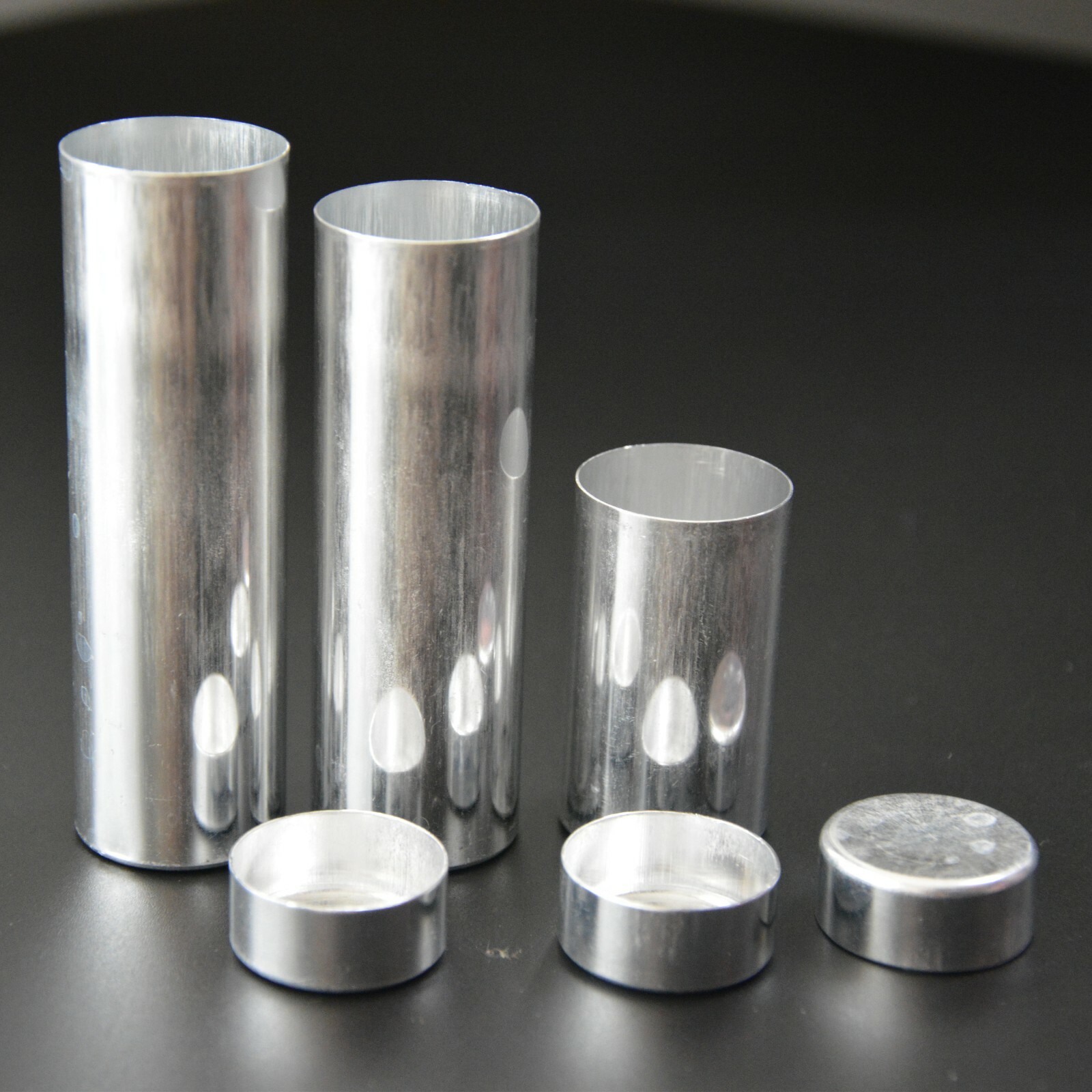 100Pcs 25.5mm Dental Empty Aluminum Tubes Cartridges for Making Flexible Denture