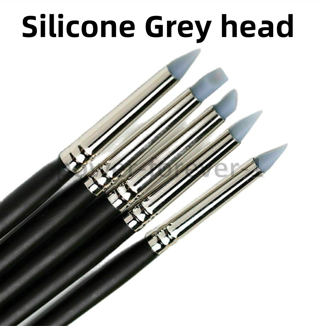Dental Silicone Brush Pen Adhesive Composite Resin Cement Porcelain Brushes Lab