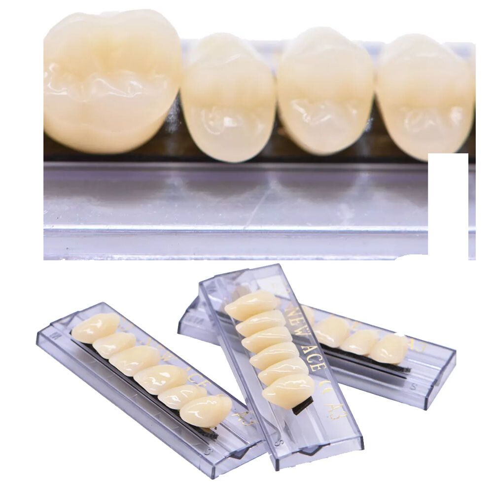 168Pcs Dental Acrylic Resin Denture A3#23 Shade Full Upper Lower False Teeth US